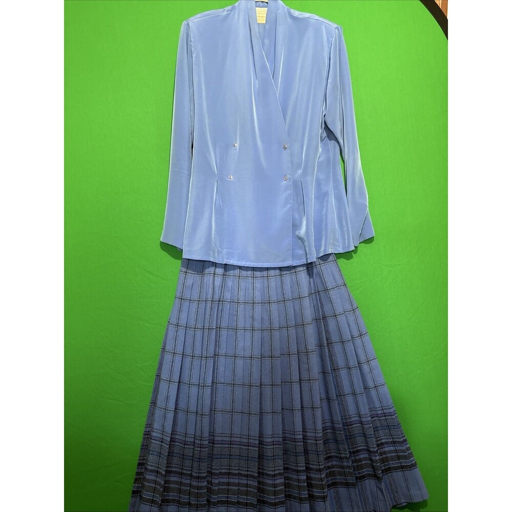 Vintage Pendleton, Silky Top & Wool Skirt, Size 12